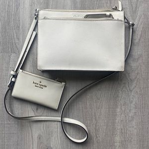 white kate spade purse & wallet
